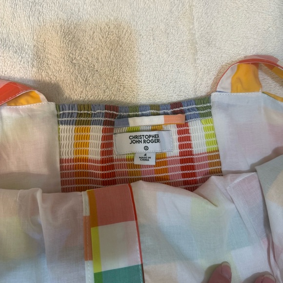 Christopher John Rogers Multi-Colored Midi Dress With Pockets Size 4 - Picture 2 of 12